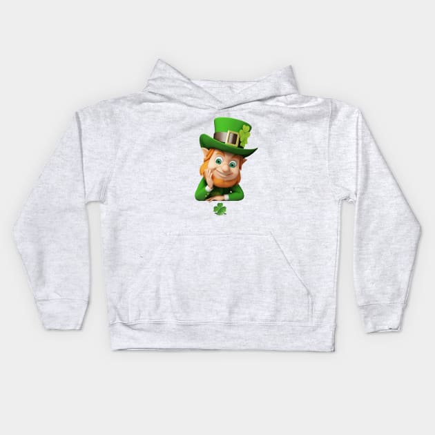 Happy St Patrick Day It's Lucky Day Kids Hoodie by ONE2Tees